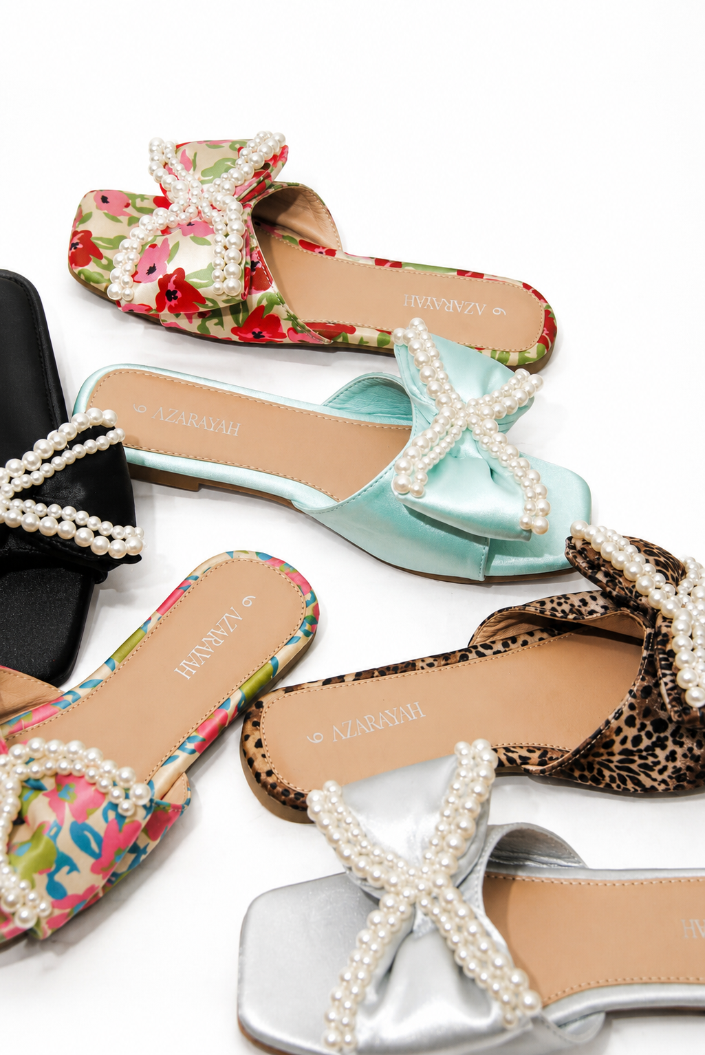 SIERRA | Pearl Satin Bow Sandal