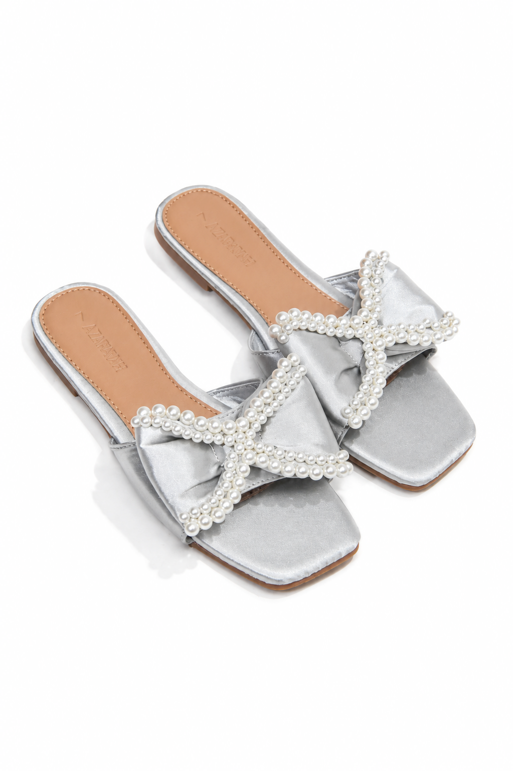 Sierra| Pearl Satin Bow Sandal