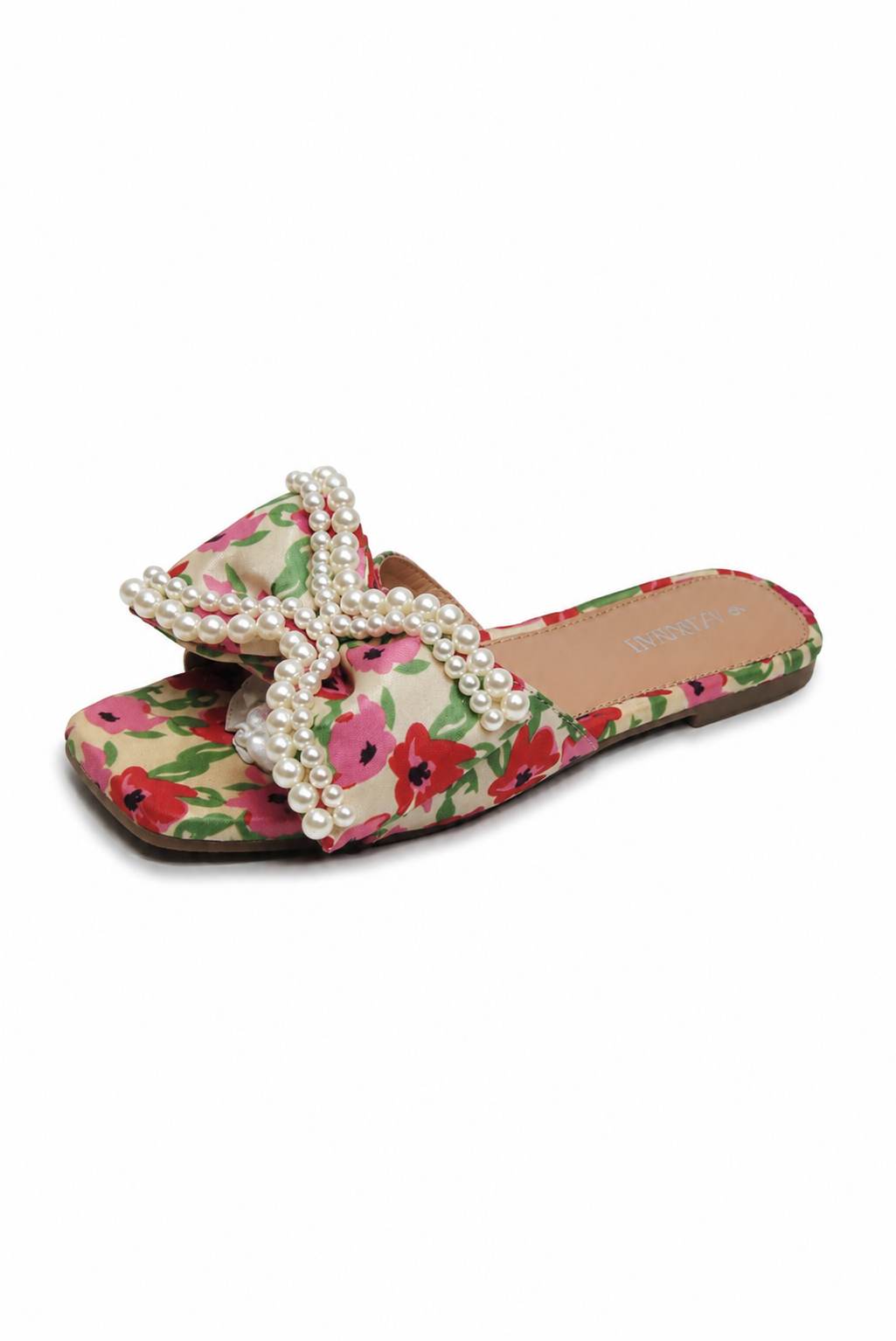 SIERRA | Pearl Satin Bow Sandal
