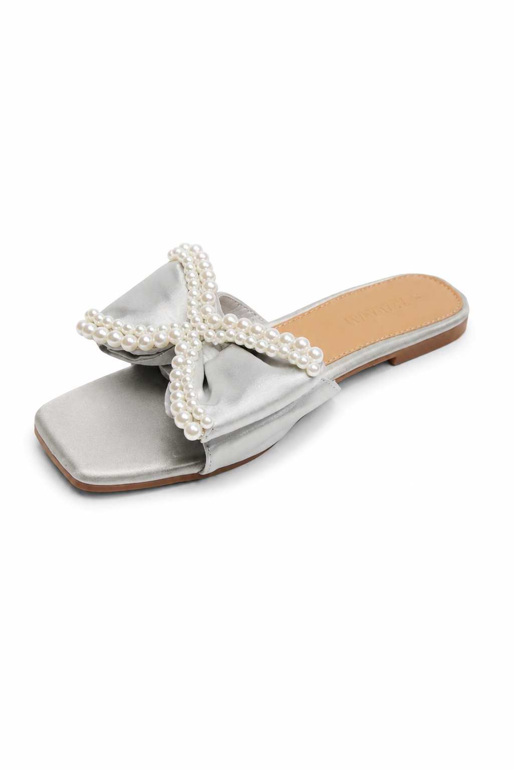 SIERRA | Pearl Satin Bow Sandal
