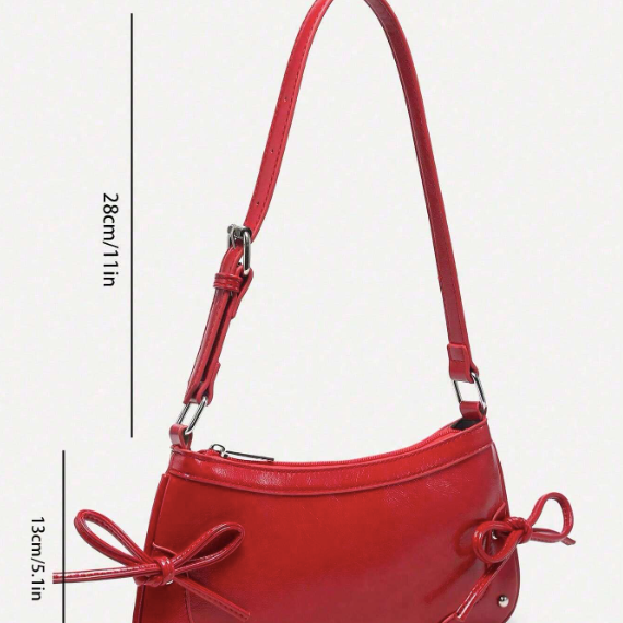 VALENTINE - Bowknot Décor Shoulder Bag