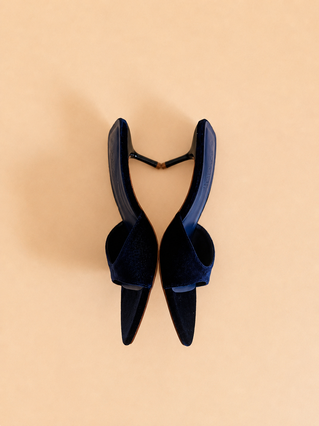 JAWBREAKER | Velvet Pointed Toe Kitten Heel Mule