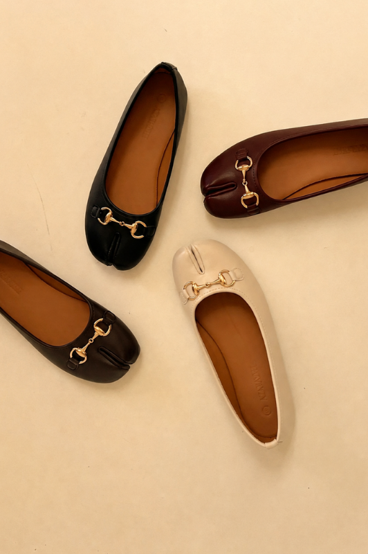 BIANA | Horsebit Tabi Ballet Flat