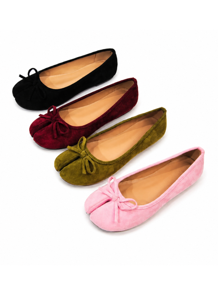Koko | Velvet Tabi Split Toe Flats – AZARAYAH