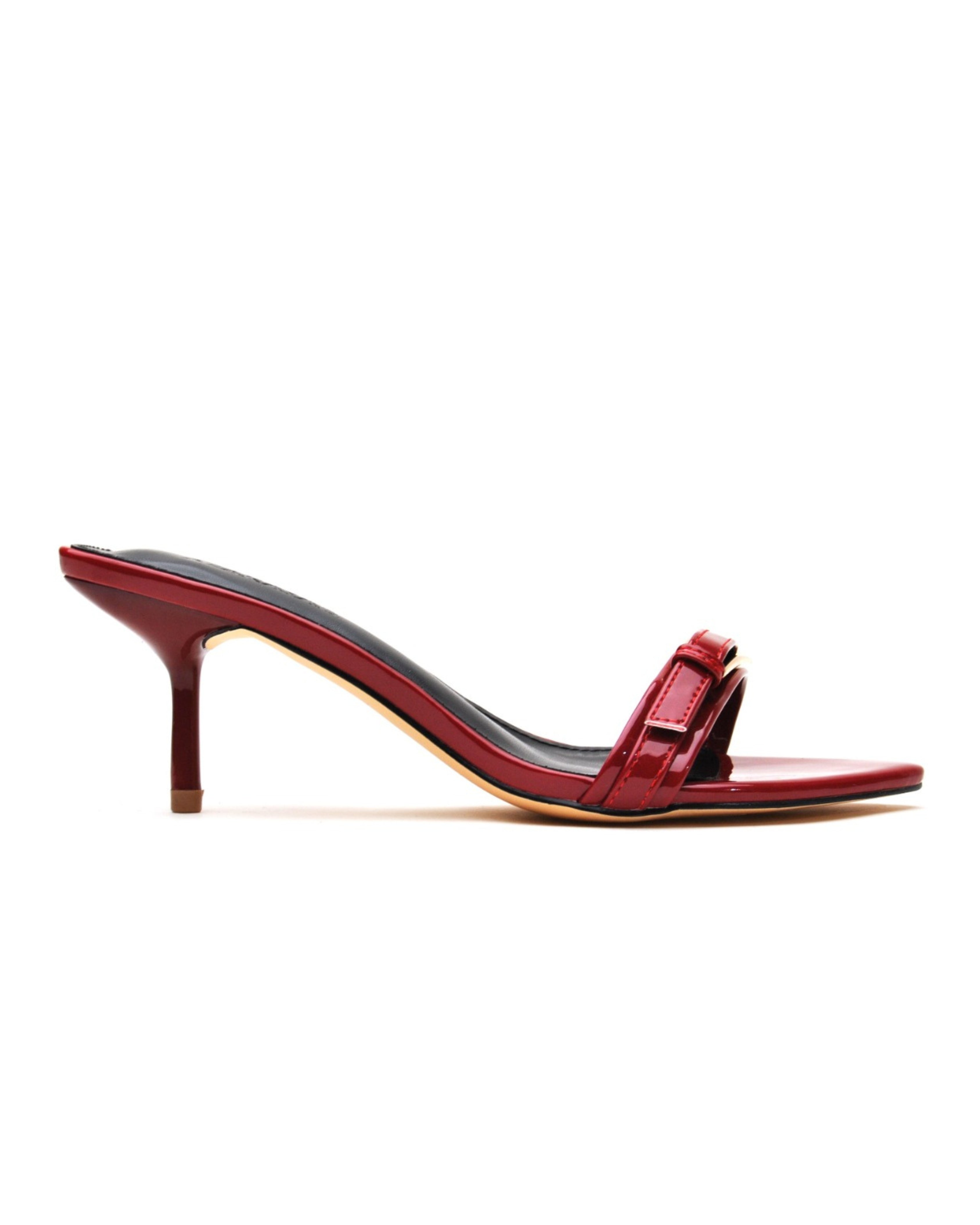 Saturn | Buckle Slip On Kitty Heel