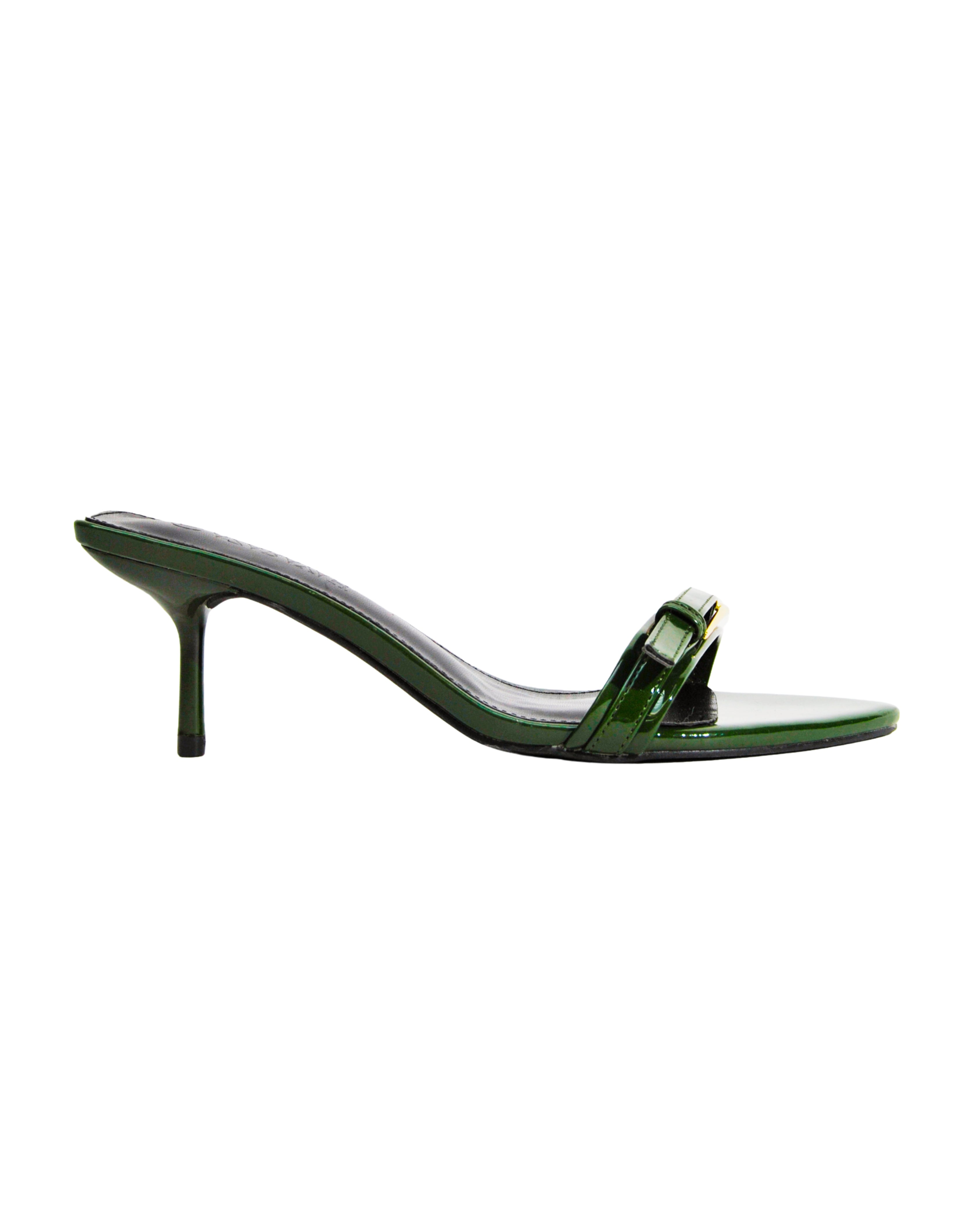 Saturn | Buckle Slip On Kitty Heel