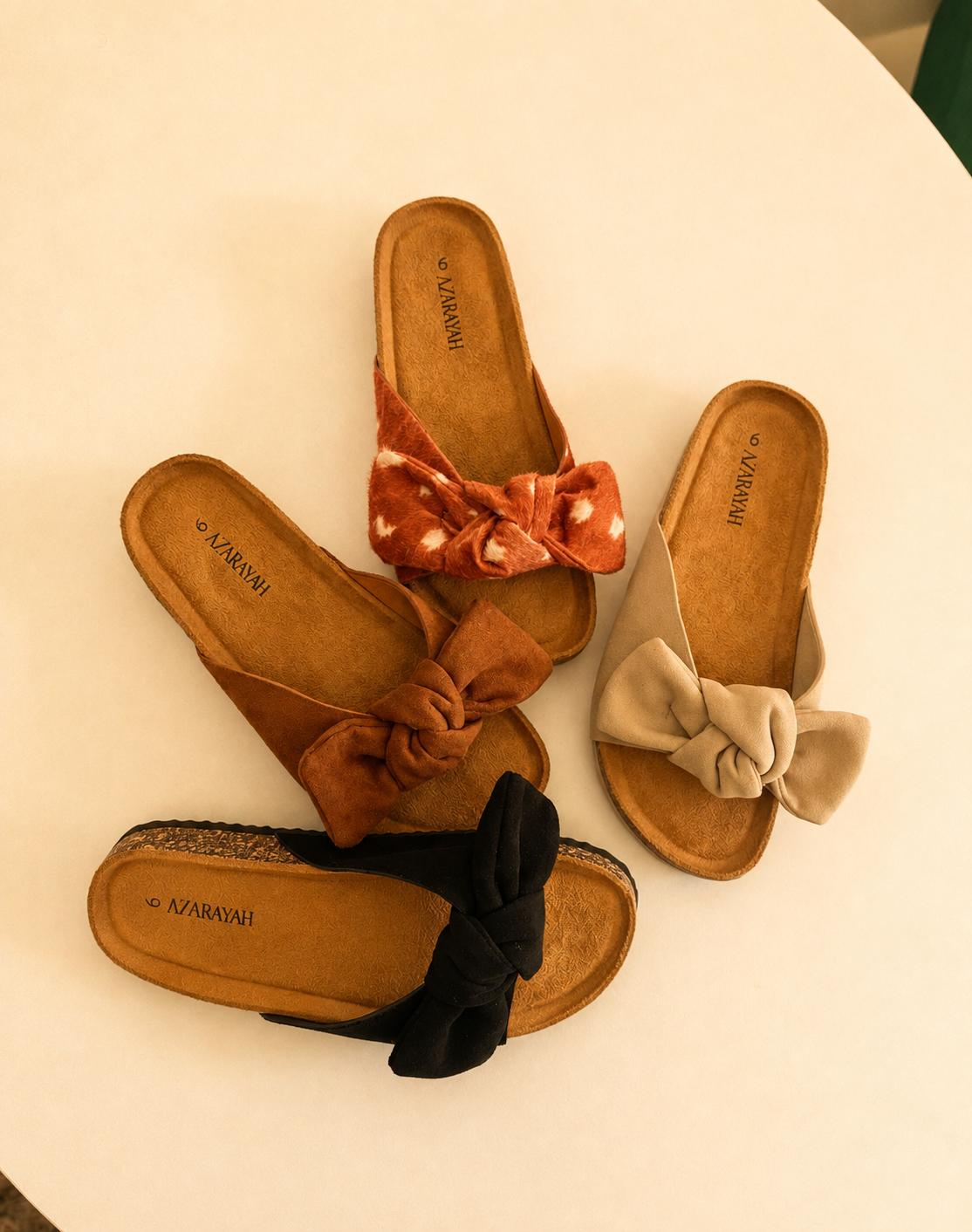 Bumble | Bow Detail Footbed Slide Sandal