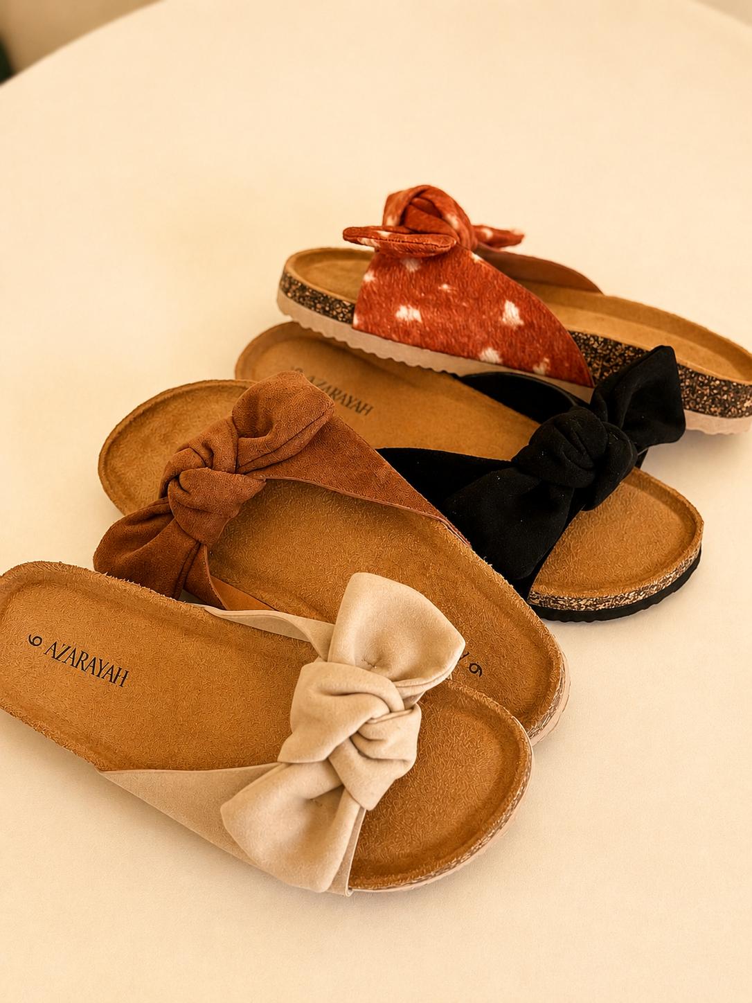 Bumble | Bow Detail Footbed Slide Sandal