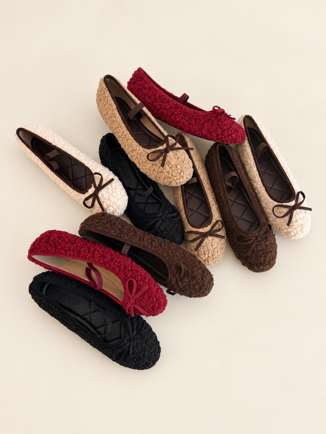 Teddy Bears | Women’s Teddy Bow Ballet Flats