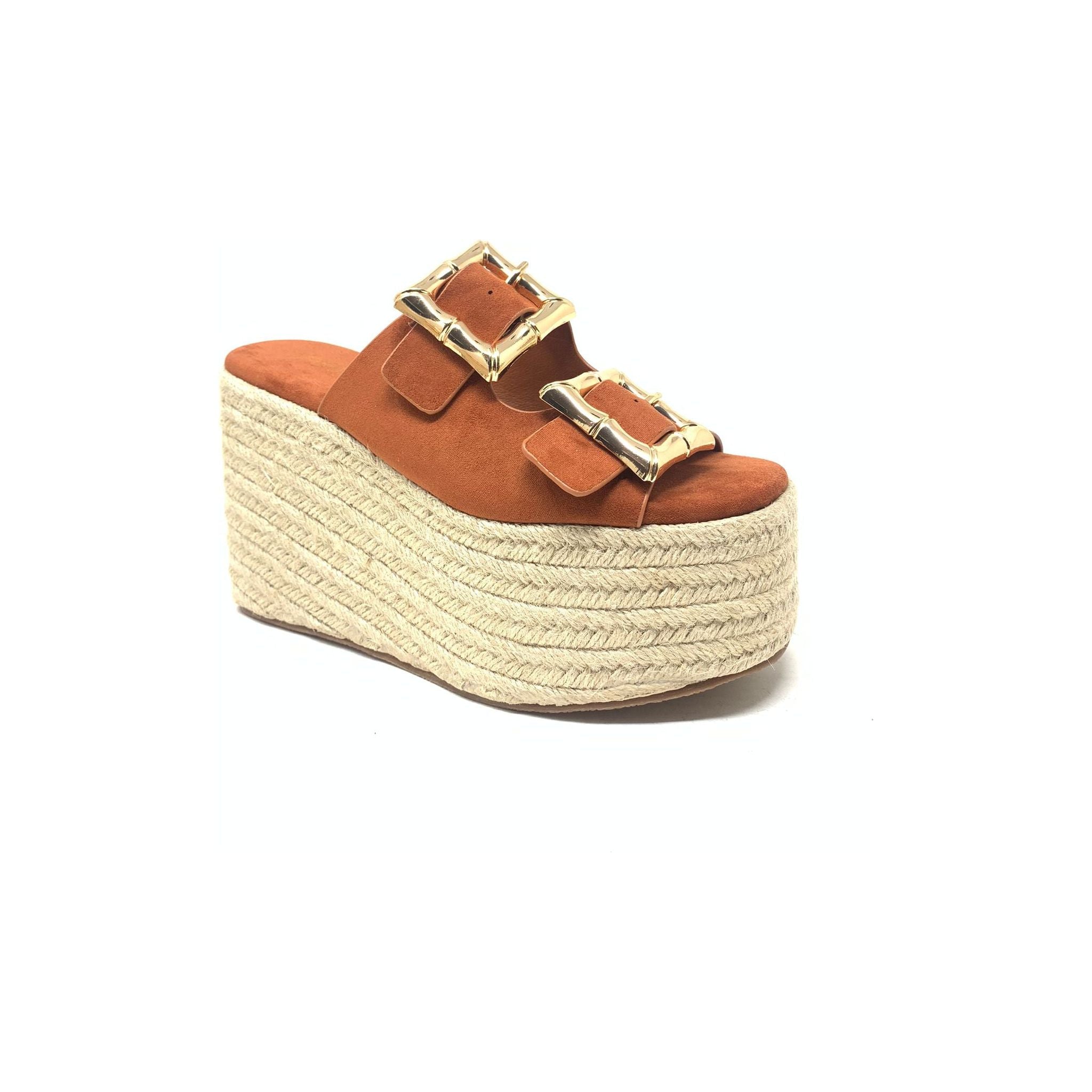 Cometa - Women Espadrille Platform Dual Buckle Wedge