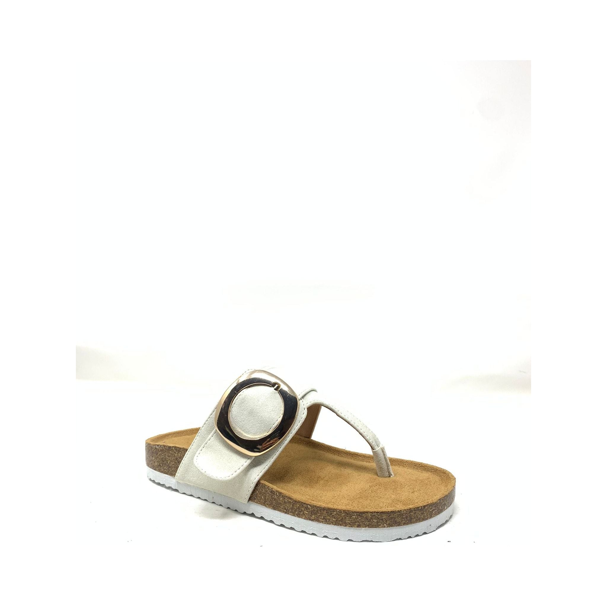 Stroll - Women Buckle T Strap Open Toe Sandals