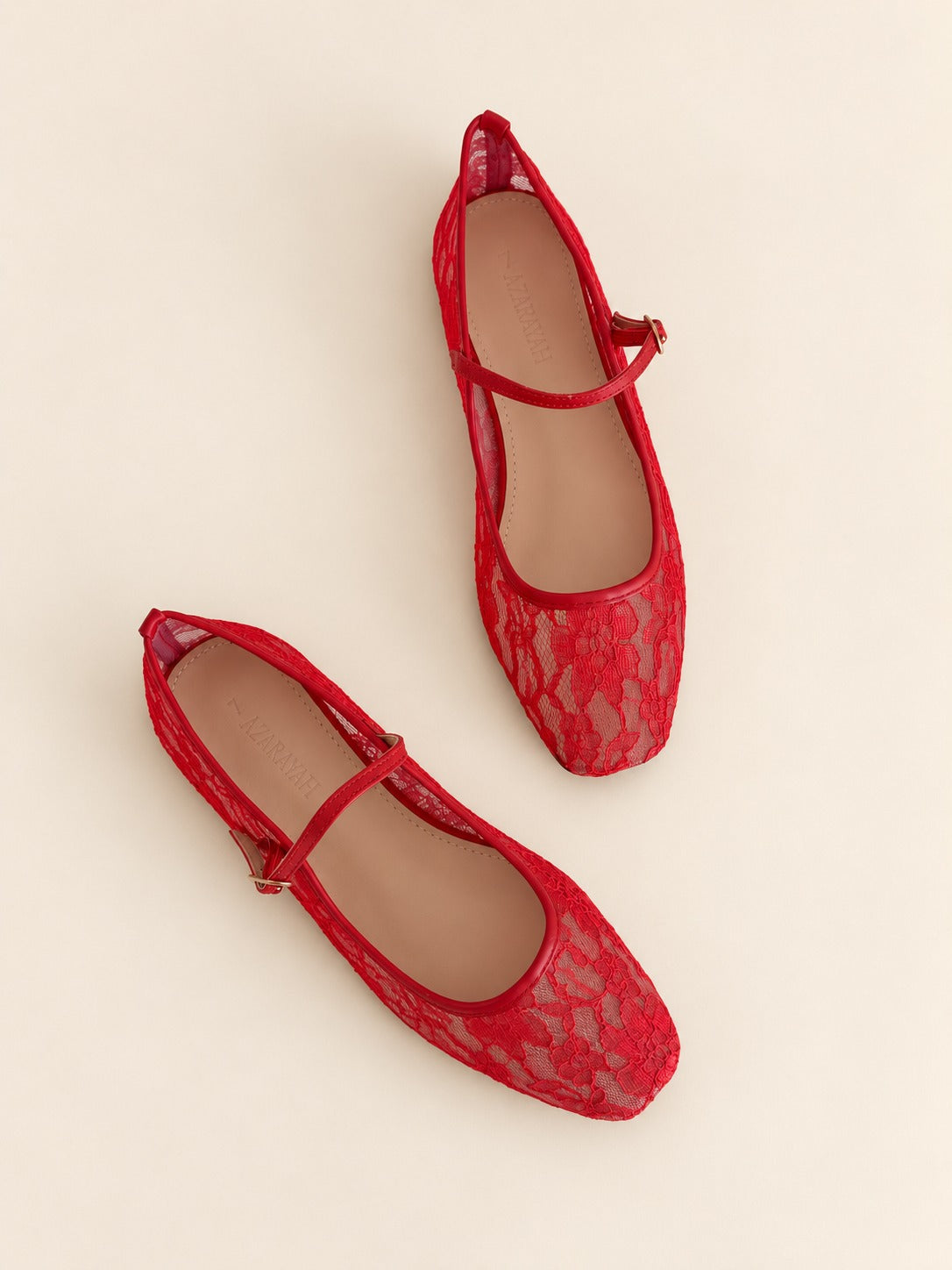 Frixie | Sheer Lace MaryJane Ballet Flat