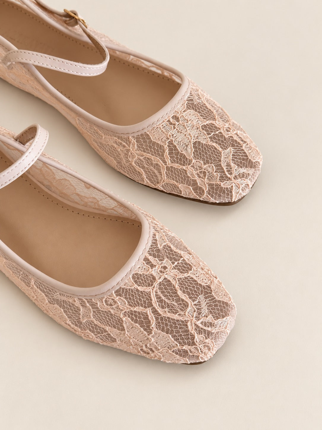 Frixie | Sheer Lace MaryJane Ballet Flat