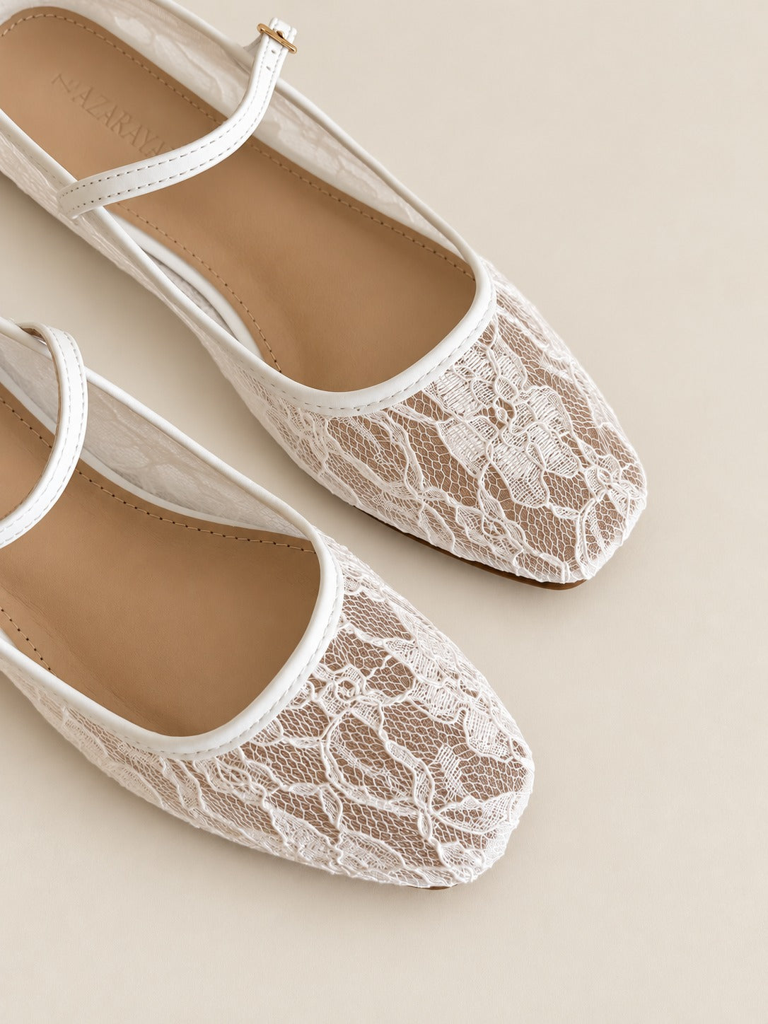 Frixie | Sheer Lace MaryJane Ballet Flat