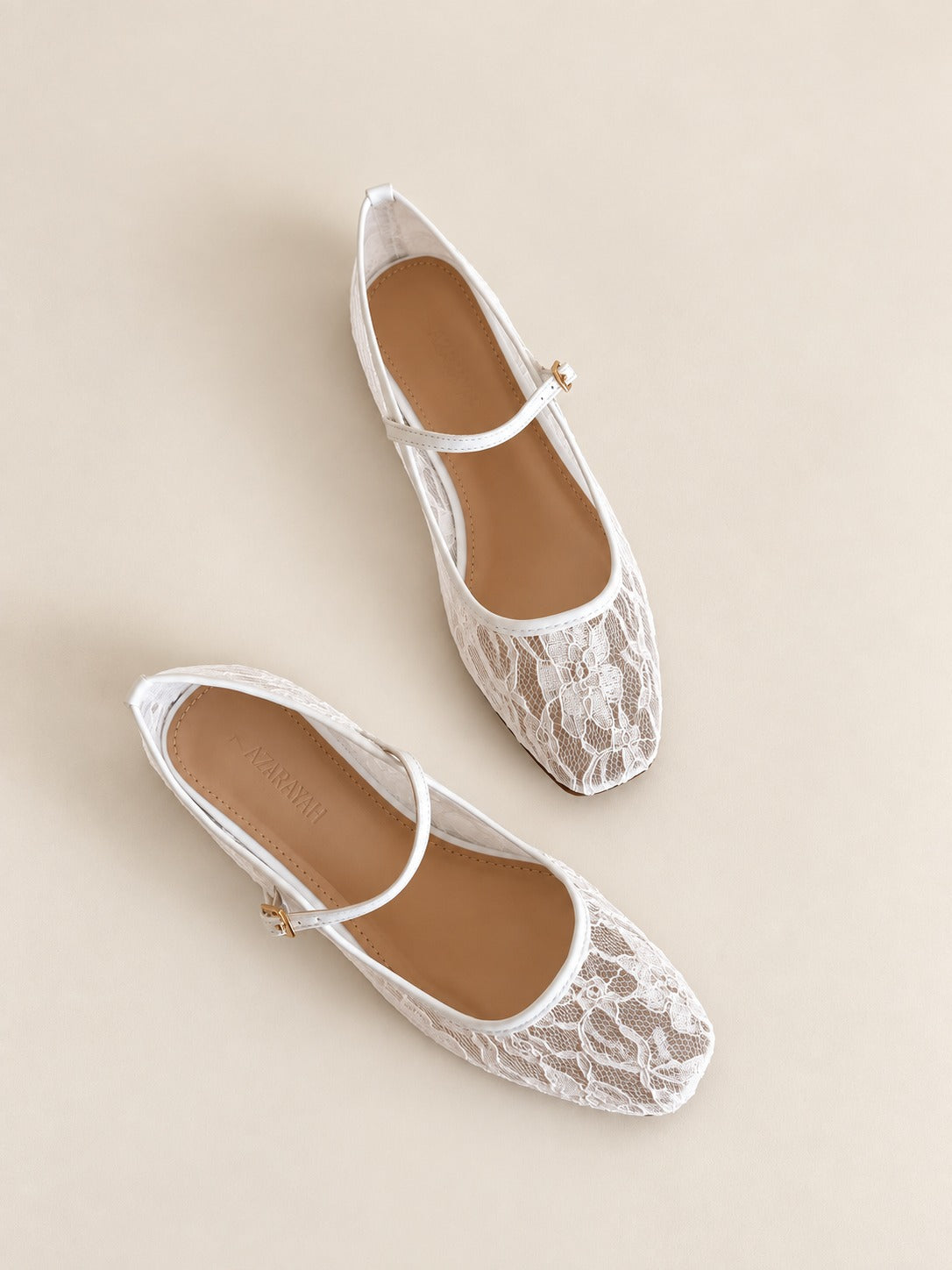 Frixie | Sheer Lace MaryJane Ballet Flat