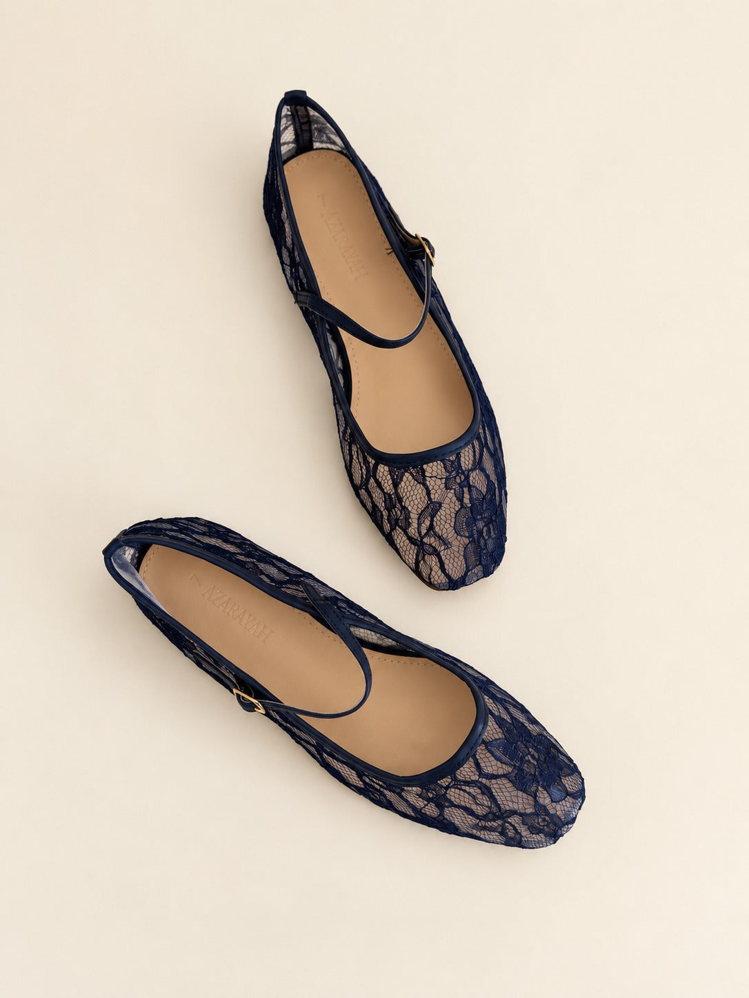 Frixie | Sheer Lace MaryJane Ballet Flat