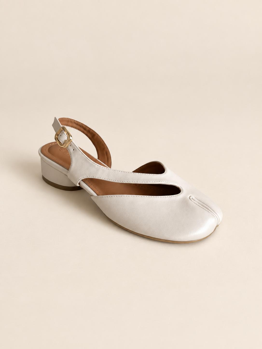 Jolie | Split Tabi Toe Kitty Block Heel