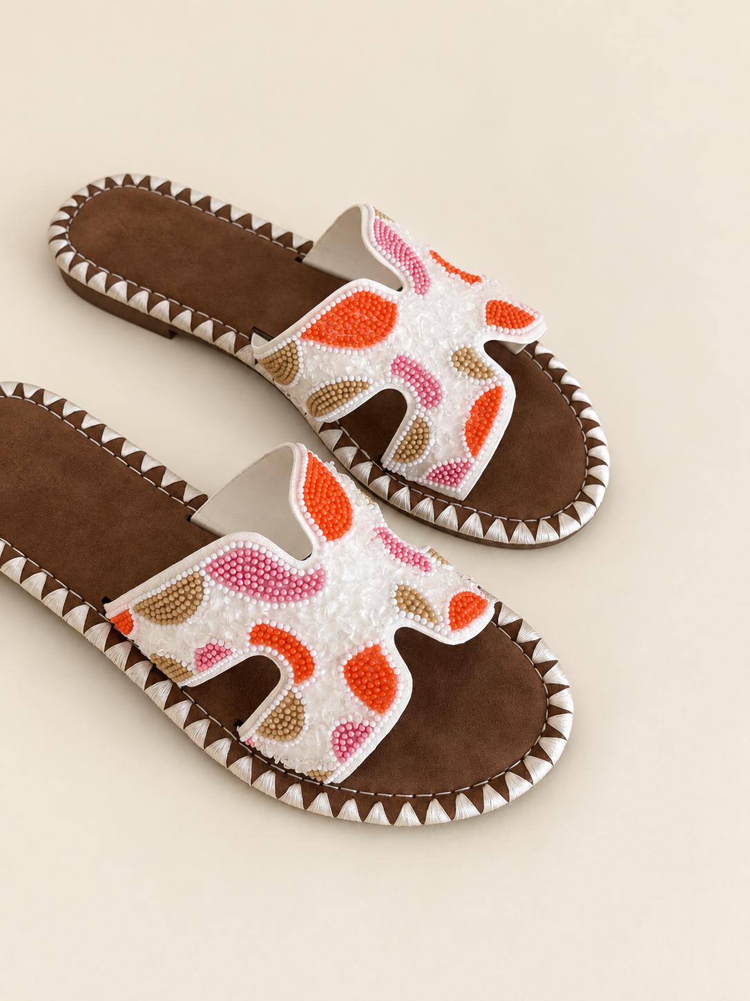 Gaza | Embellished Cutout Sandal