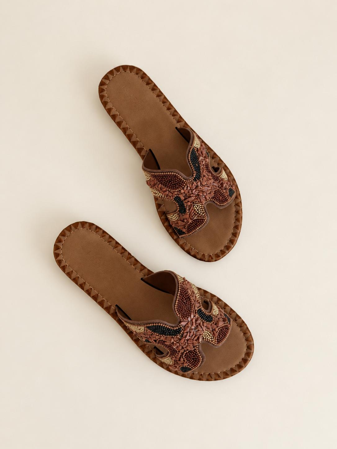 Gaza | Embellished Cutout Sandal