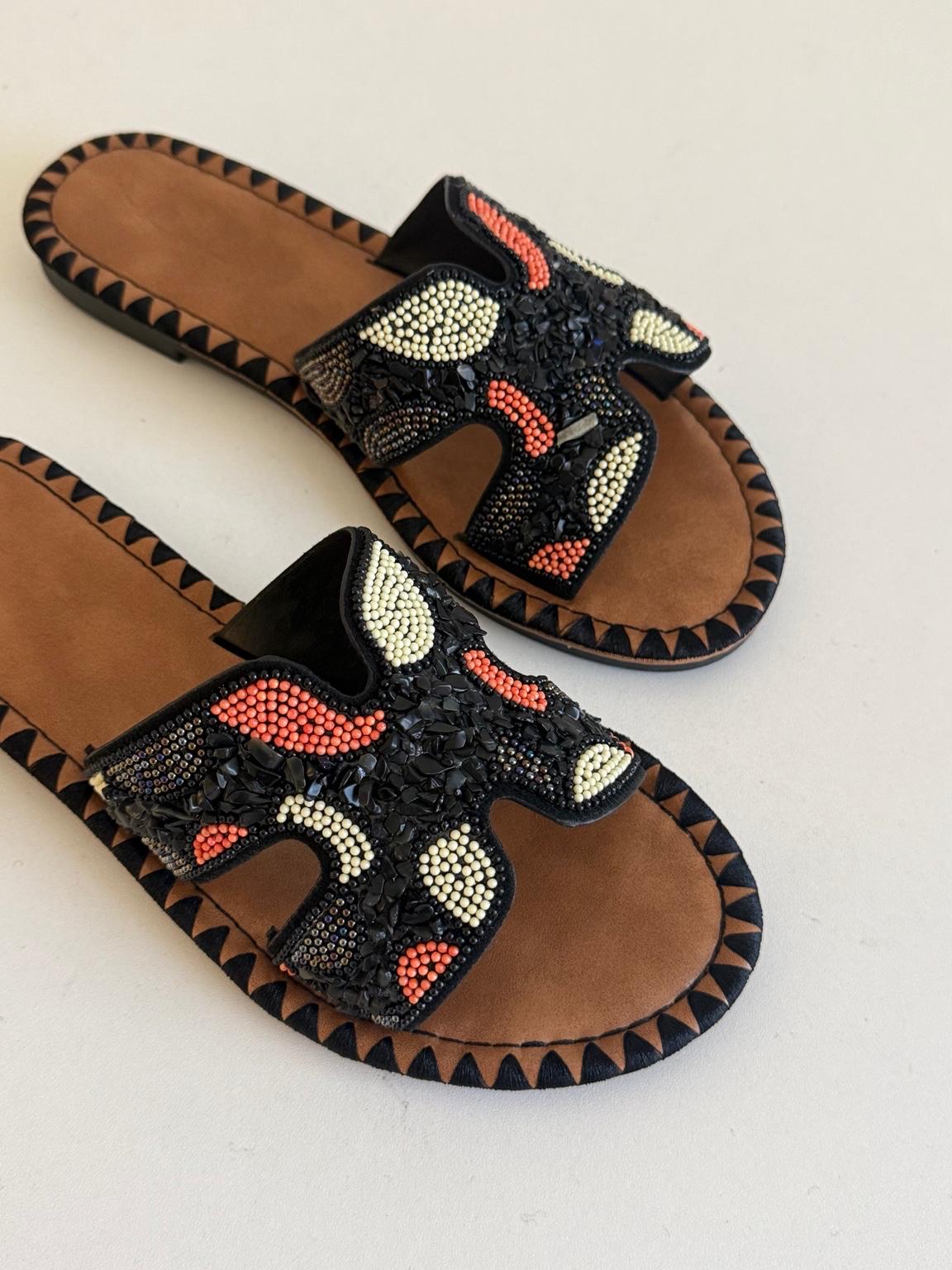 Gaza | Embellished Cutout Sandal