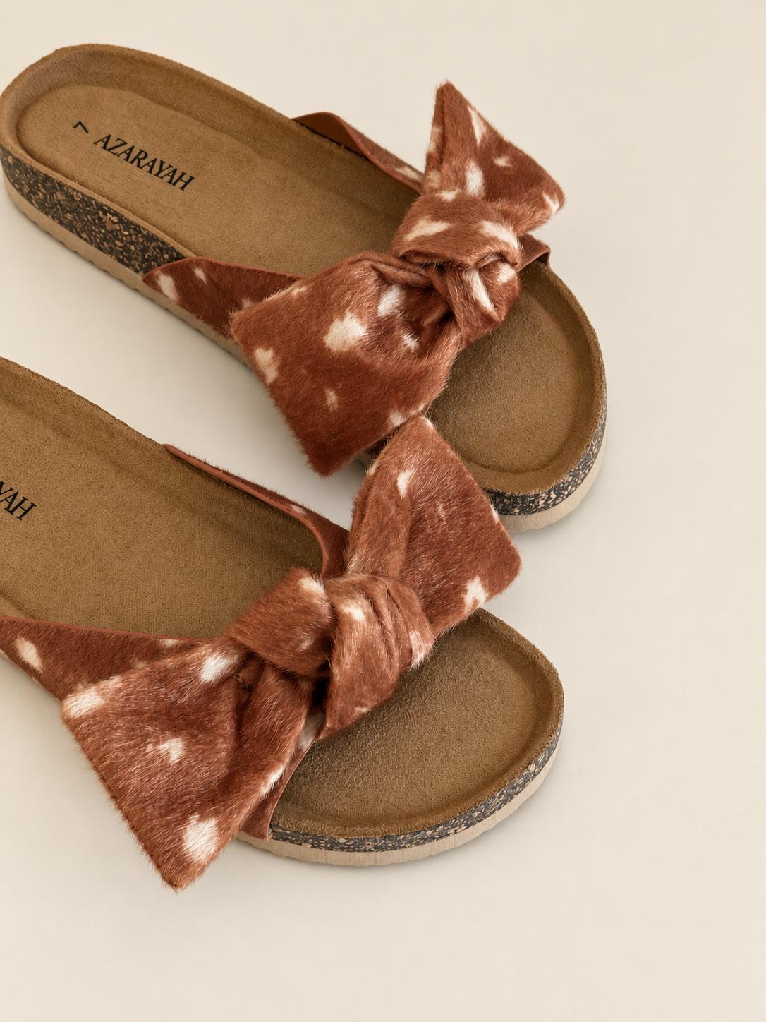 Bumble | Bow Detail Footbed Slide Sandal