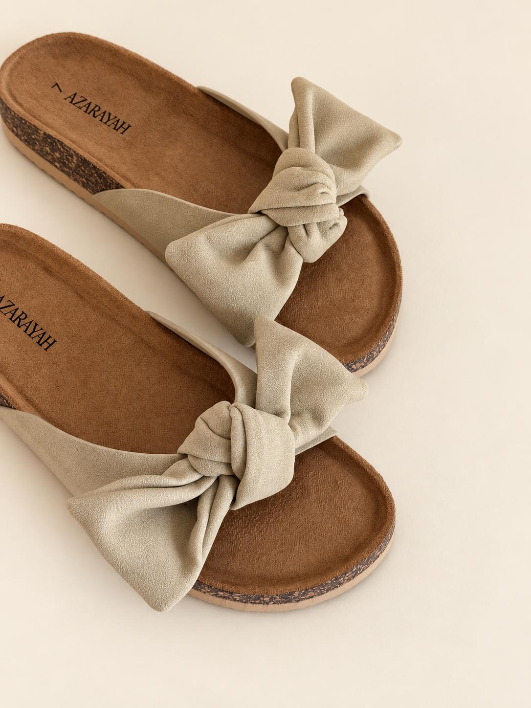 Bumble | Bow Detail Footbed Slide Sandal