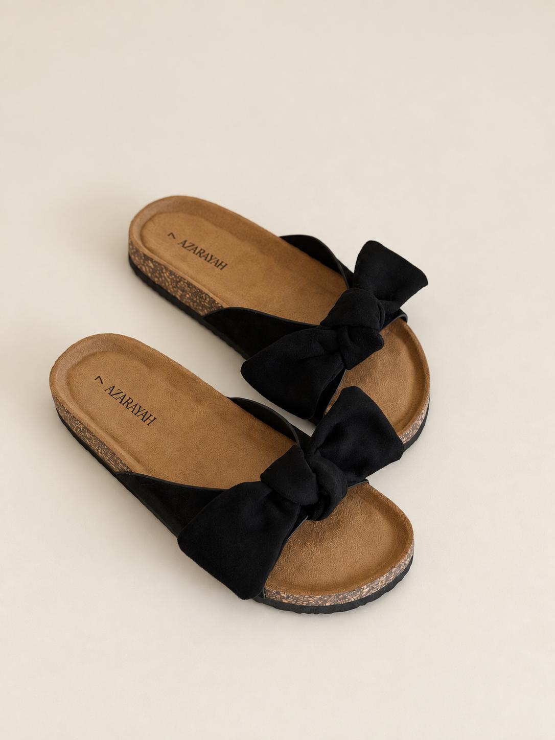 Bumble | Bow Detail Footbed Slide Sandal