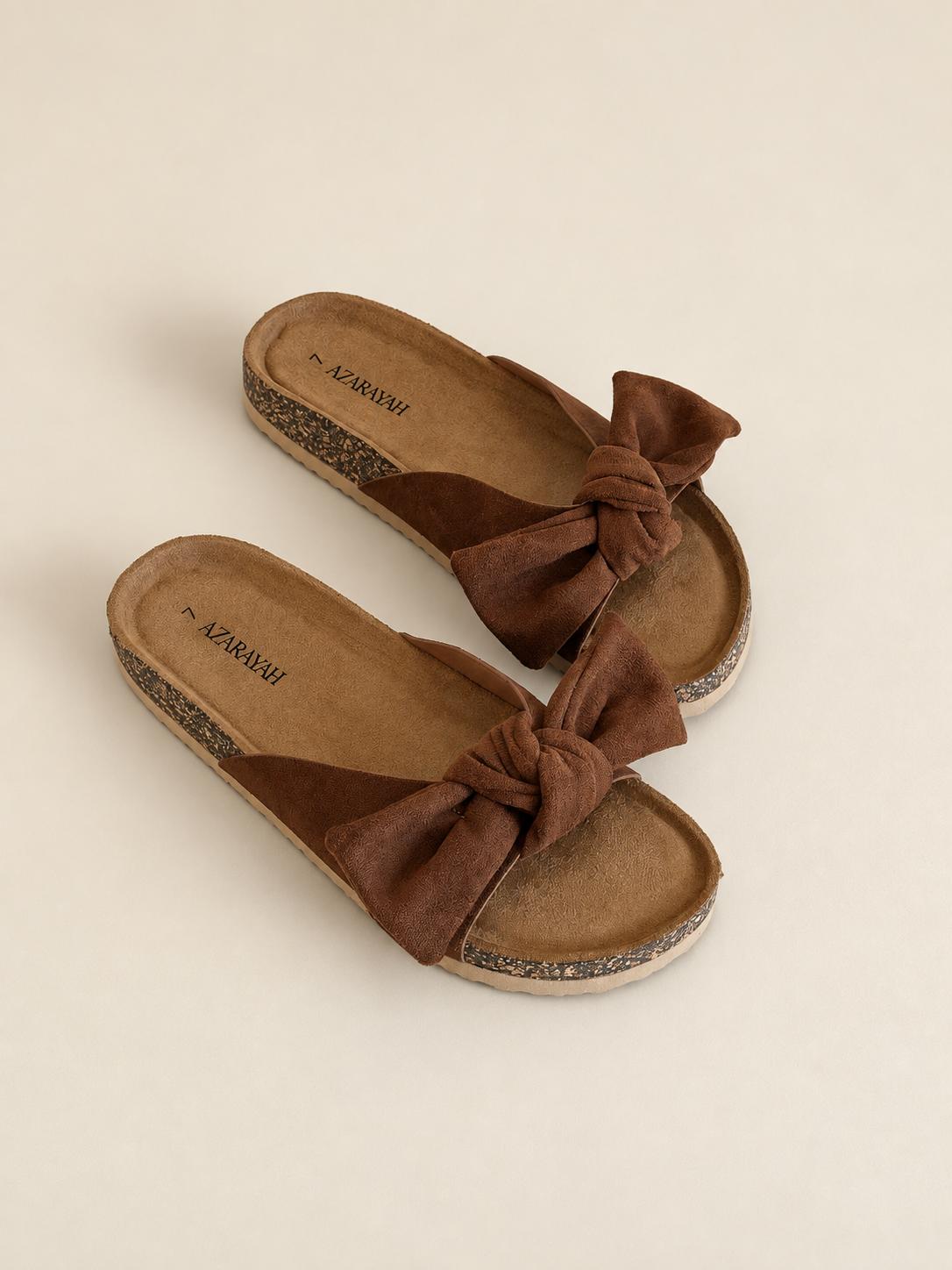 Bumble | Bow Detail Footbed Slide Sandal