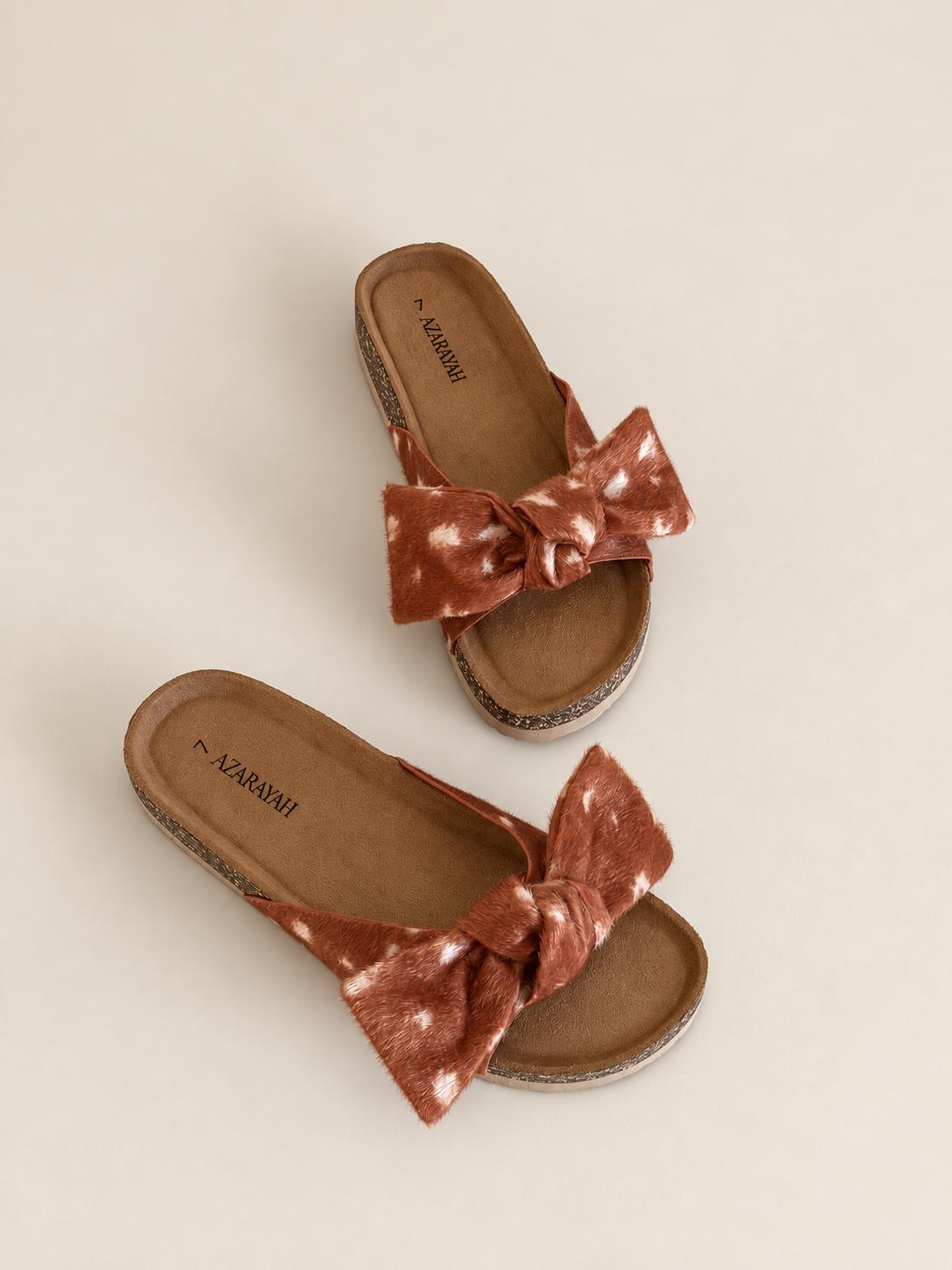 Bumble | Bow Detail Footbed Slide Sandal