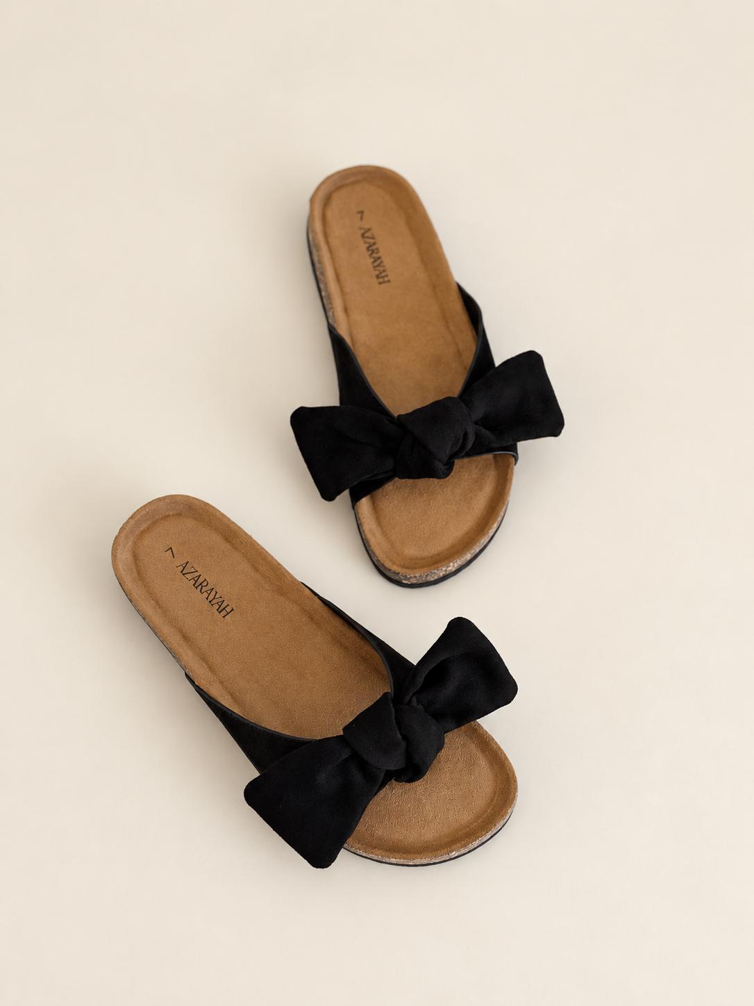 Bumble | Bow Detail Footbed Slide Sandal