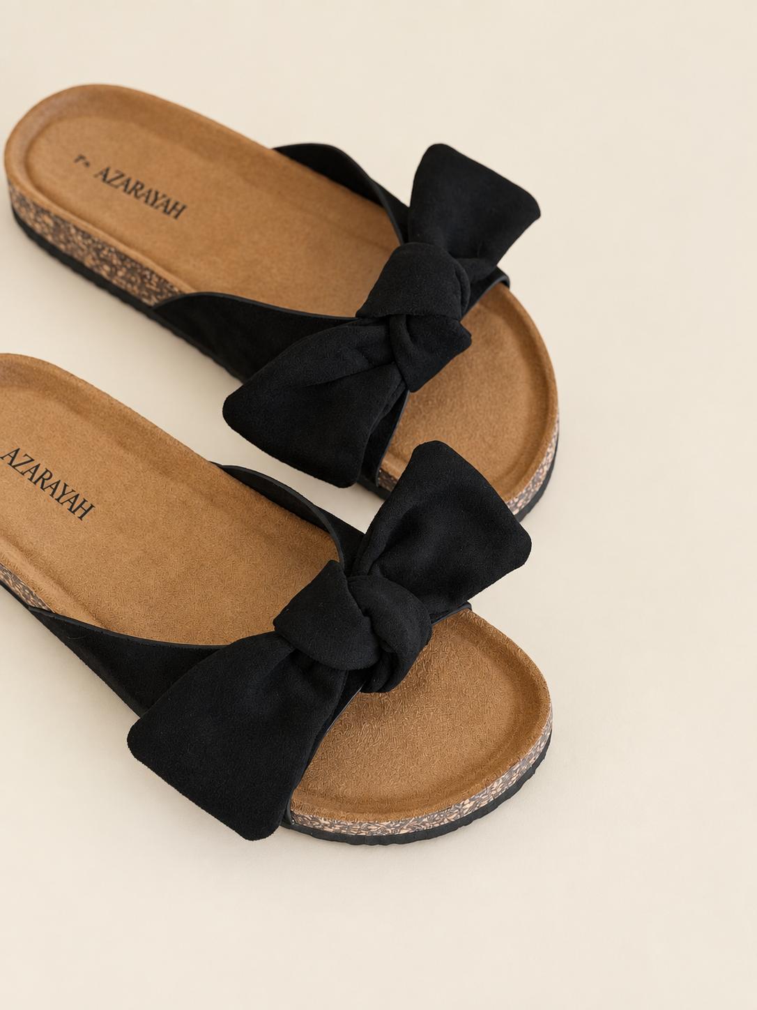 Bumble | Bow Detail Footbed Slide Sandal