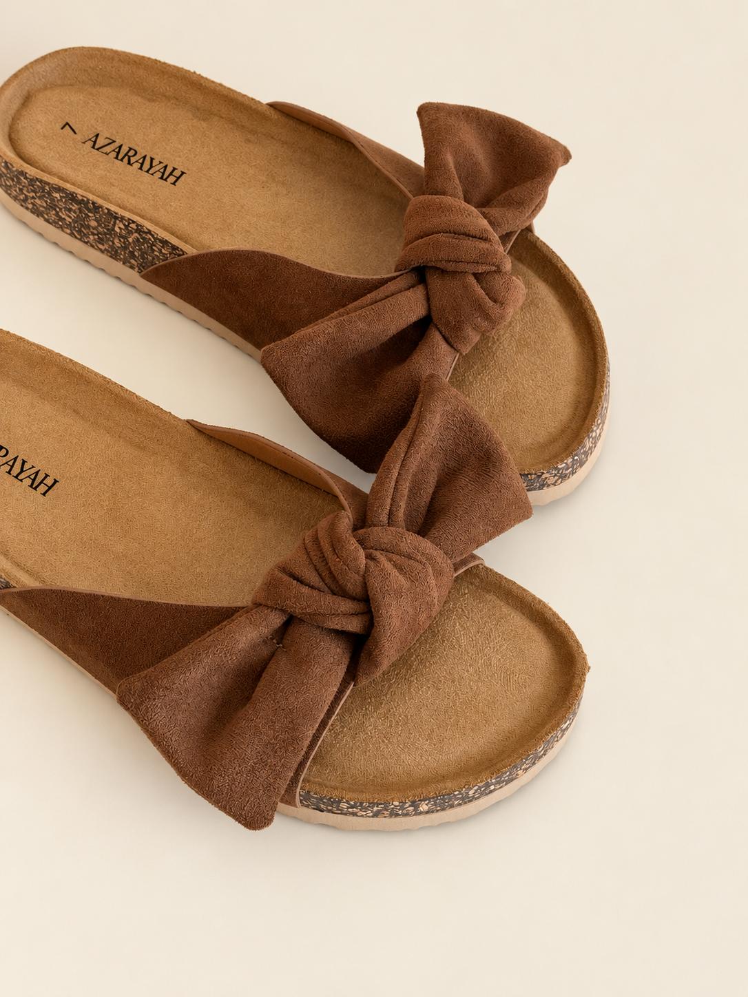 Bumble | Bow Detail Footbed Slide Sandal