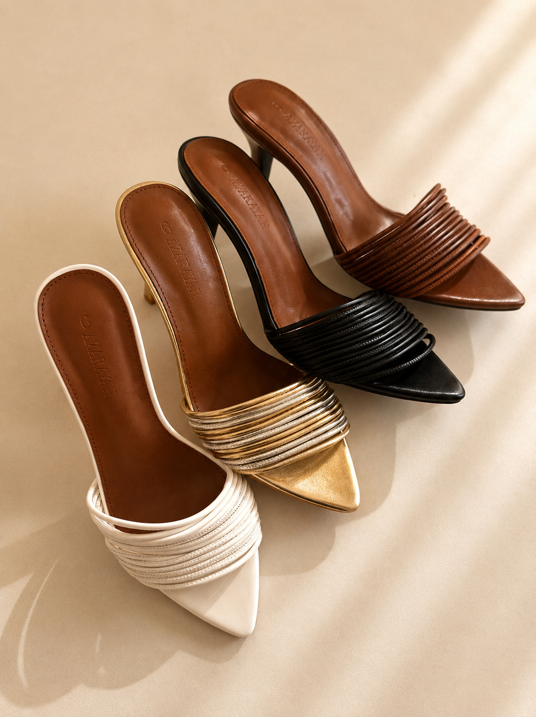 DELIGHT | Multi Strap Stiletto Mule Sandal