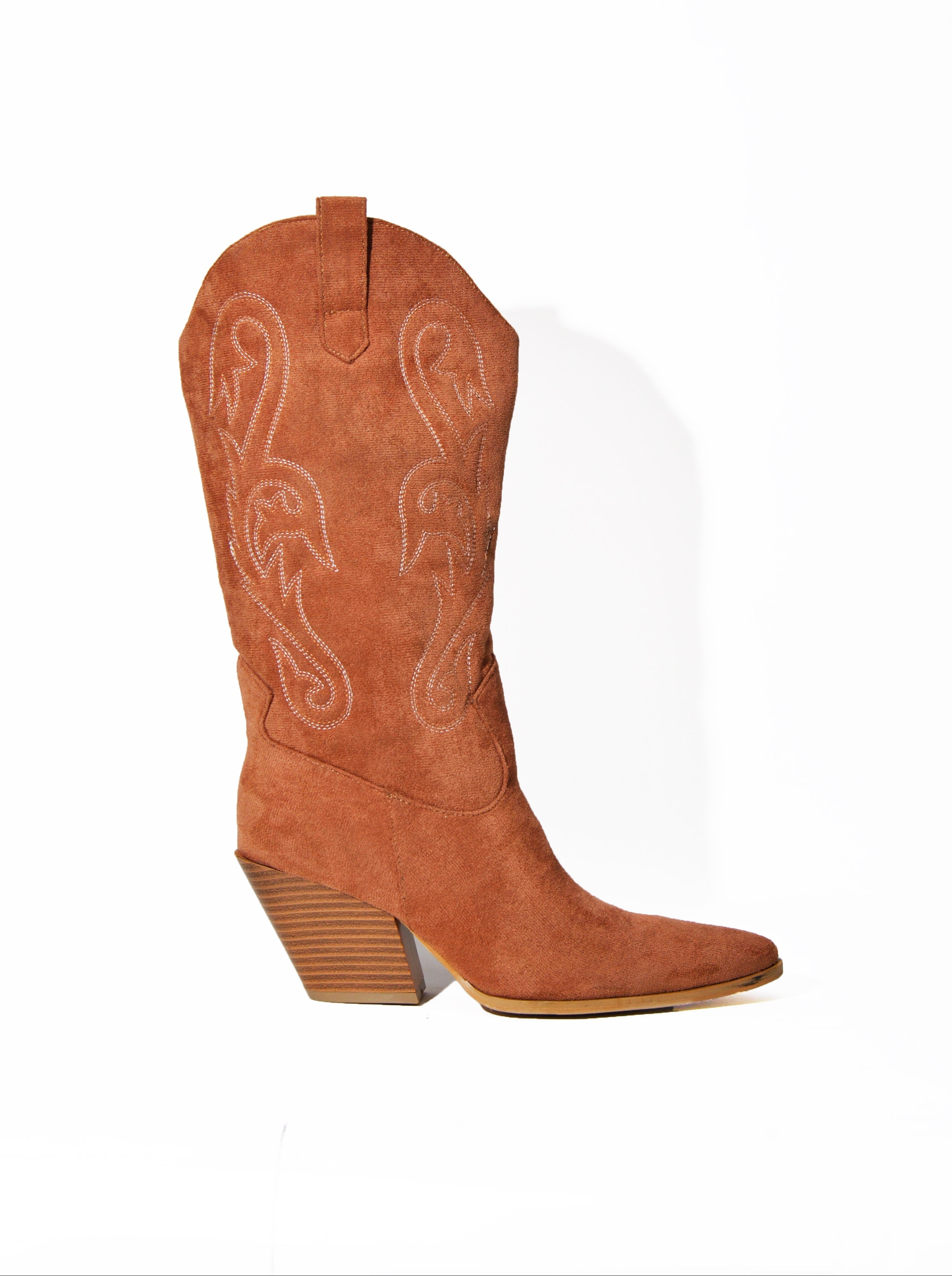 Yall Western Suede Boot – Black, Brown & Tan