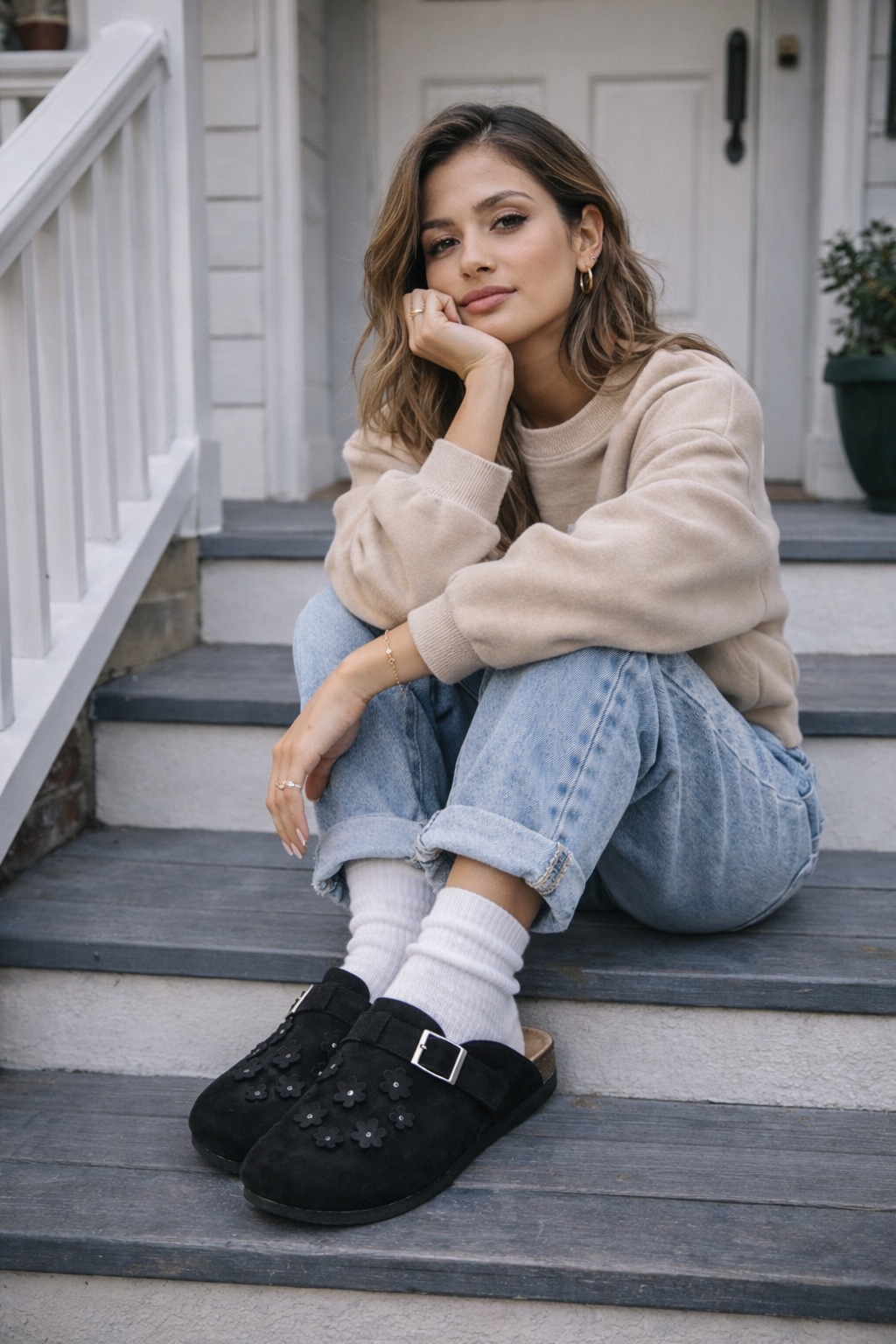 Bloom | Flower Flatbed Clog