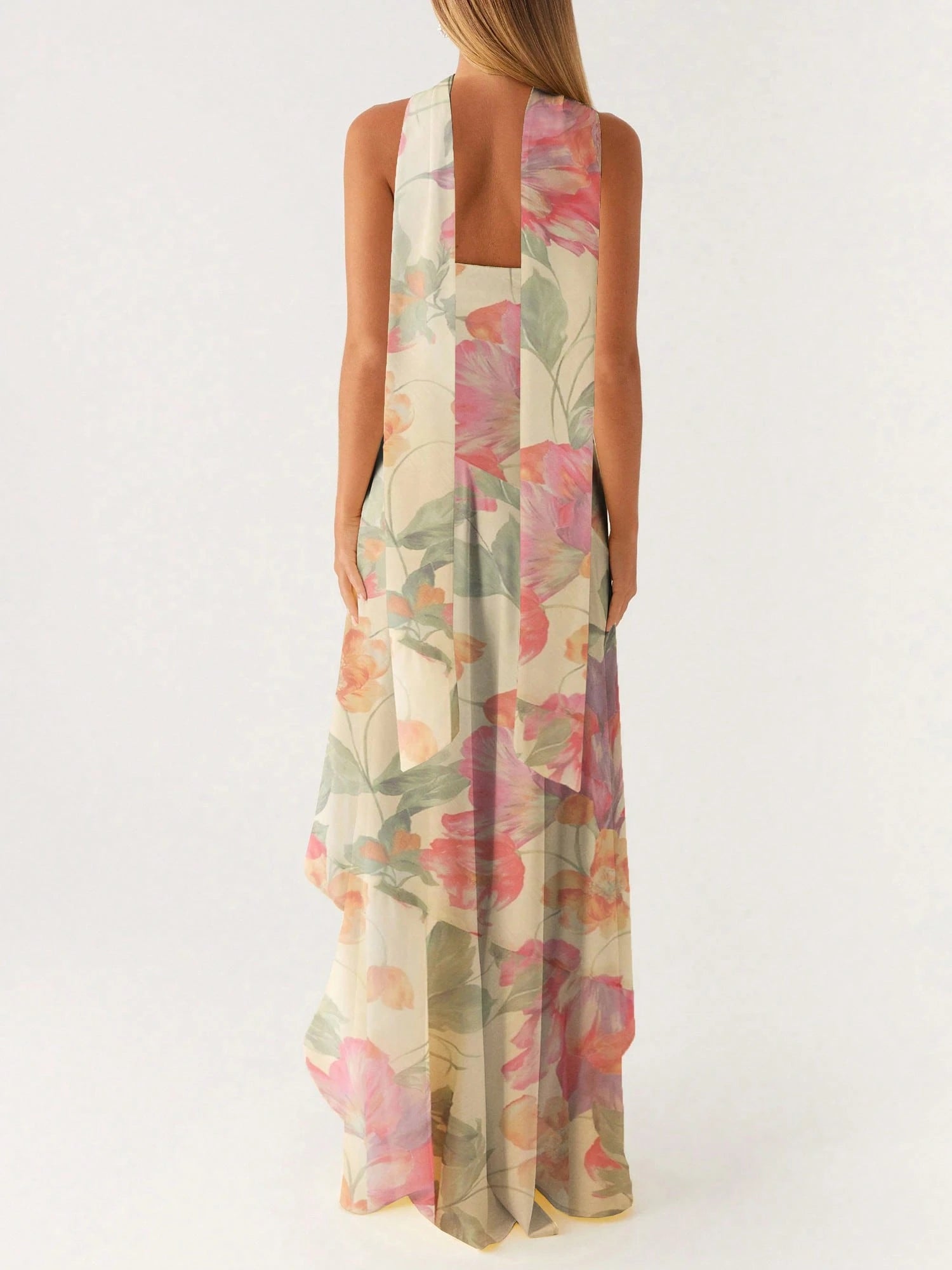 Women'S Strapless Ruffle High Split Irregular Long Dress Sleeveless Backless Bodycon Cocktail Party Maxi Dress