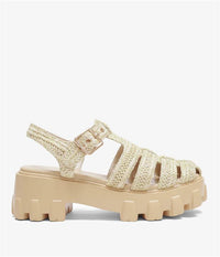 RAFFIA PLATFORM SANDAL