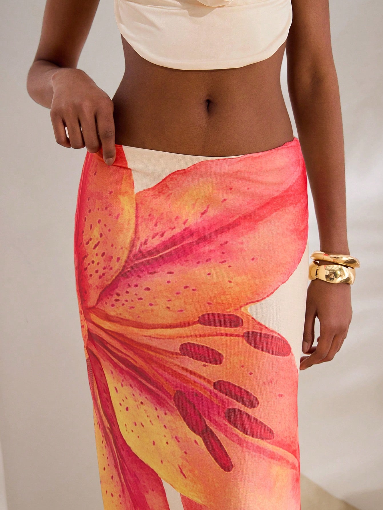 Tropic Bloom Halter Skirt Set.