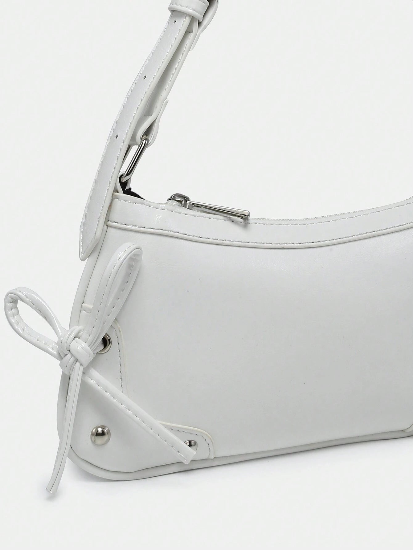 1Pc Vintage Tie-Up Bow Decor Shoulder Bag with Drop-Side Design, Leopard Print, Suitable for Dates, Outings, Parties