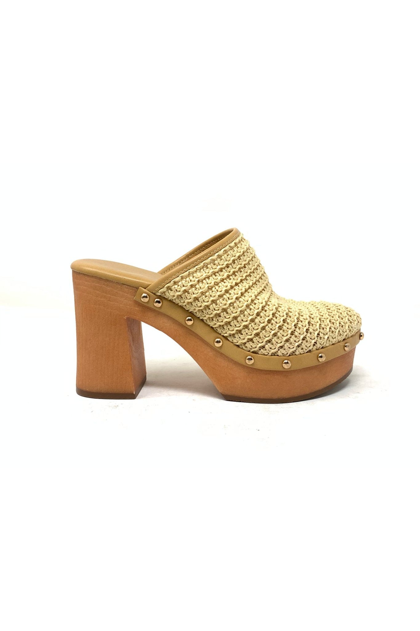 TAKEN - Crochet Clog Platform Mule